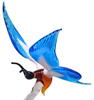 Orchideenstab - Schmetterling (normale Ausführung, weiß-hellblau)